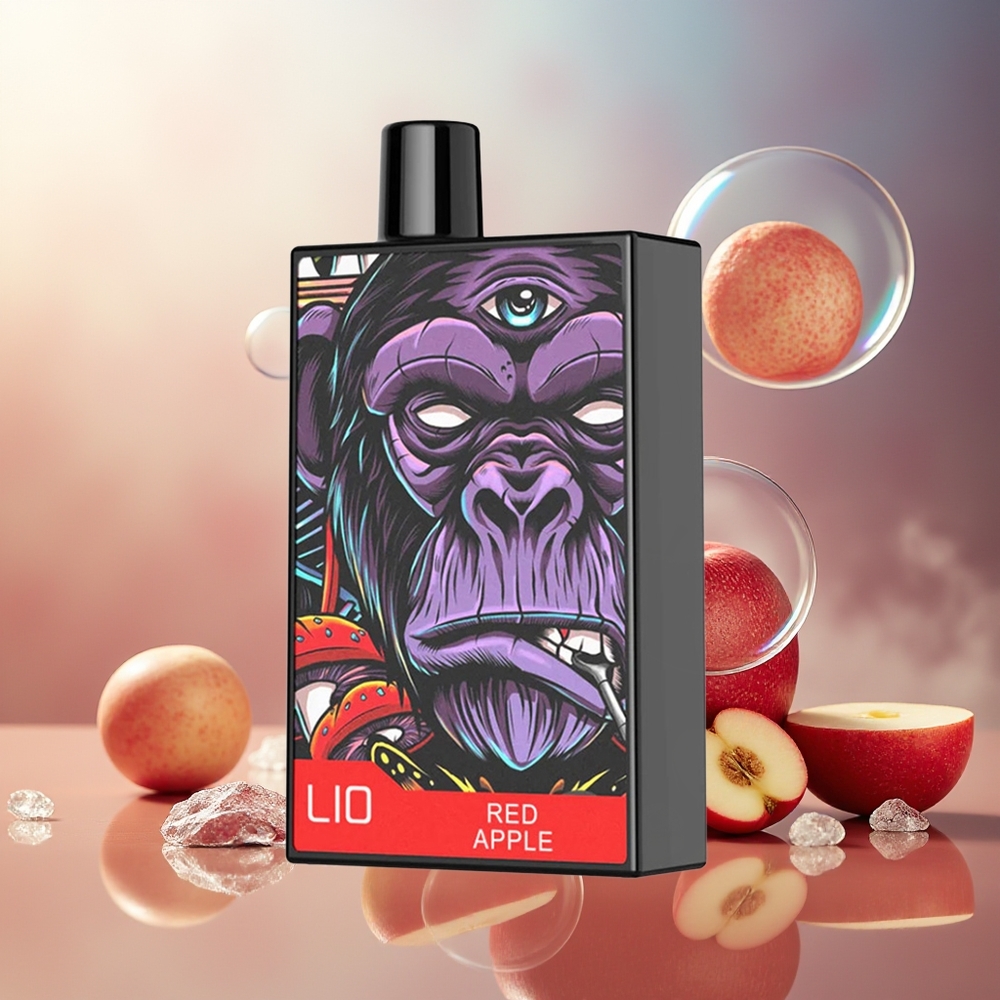 Partihandel Sverige LIO CAPO 4500 Puffs Engångs Vape Rött Äpple 12ml 50mg