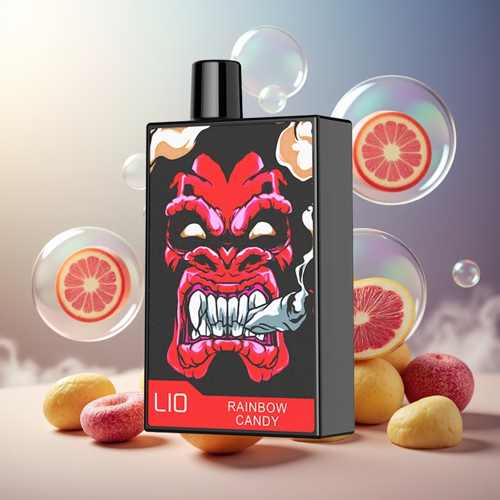 Partihandel Sverige LIO CAPO 4500 Puffs Engångs Vape Regnbågens Godis 12ml 50mg