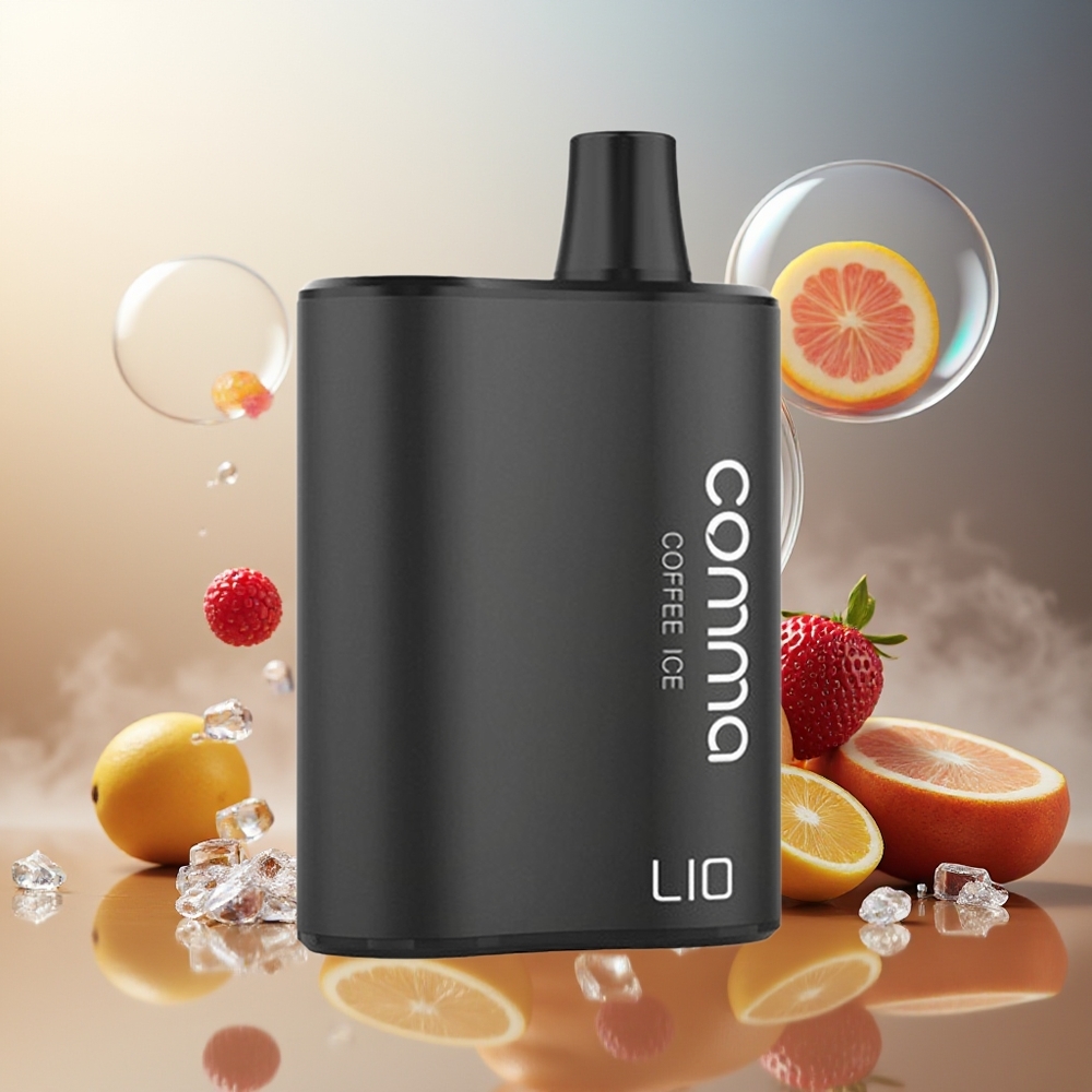Partihandel Sverige LIO COMMA 5000 Puffs Engångs Vape Kaffe Is 15ml 900mAh