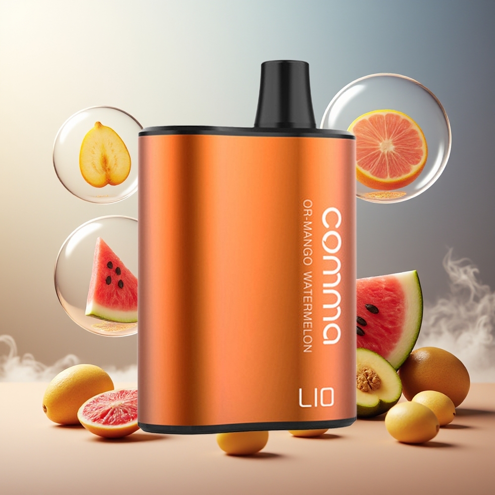 Partihandel Sverige LIO COMMA 5000 Puffs Engångsvape Mango Vattenmelon 15ml 900mAh