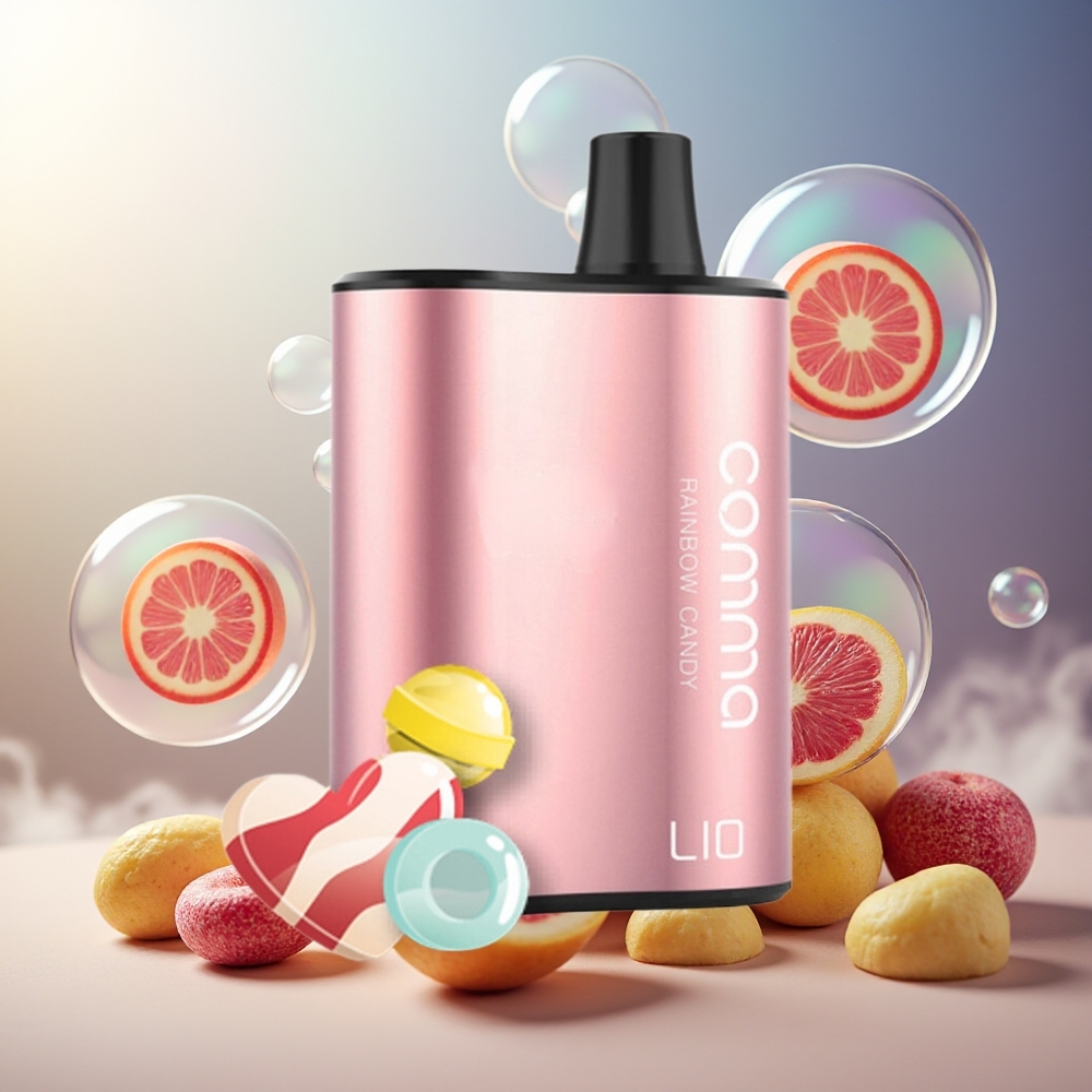 Partihandel Sverige LIO COMMA 5000 Puffs Rainbow Godis 15ml 900mAh