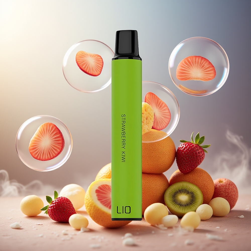 Partihandel Sverige LIO Mini 600 Puffs Engångsvape Jordgubbe Kiwi 400mAh 1 Ohm