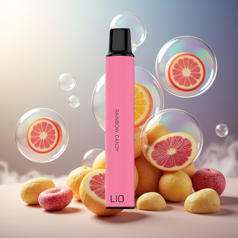 Partihandel Sverige LIO Mini 600 Puffs Engångsvape Regnbågsgodis 400mAh 2ml