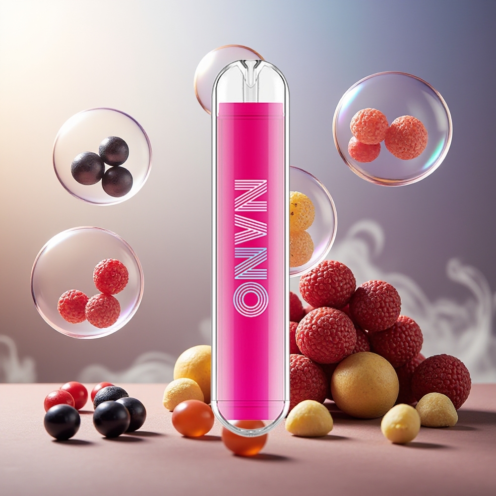 Partihandel Sverige LIO NANO X2 800 Puffs Engångs Vape Svart Vinbär Druva 500mAh
