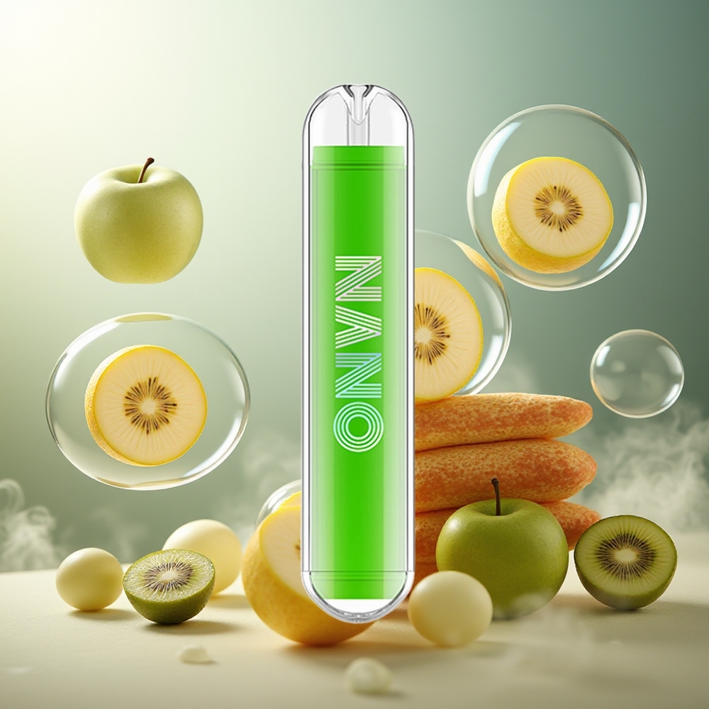 Partihandel Sverige LIO NANO X2 800 Puffs Engångsvape Grönt Äpple Kiwi 2ml 19mg
