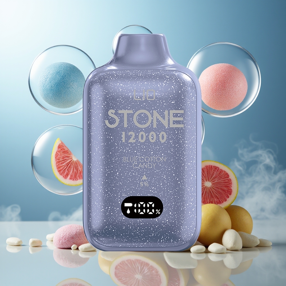 Partihandel Sverige LIO Stone 12000 Puffs 18ML Blå Sockervadd