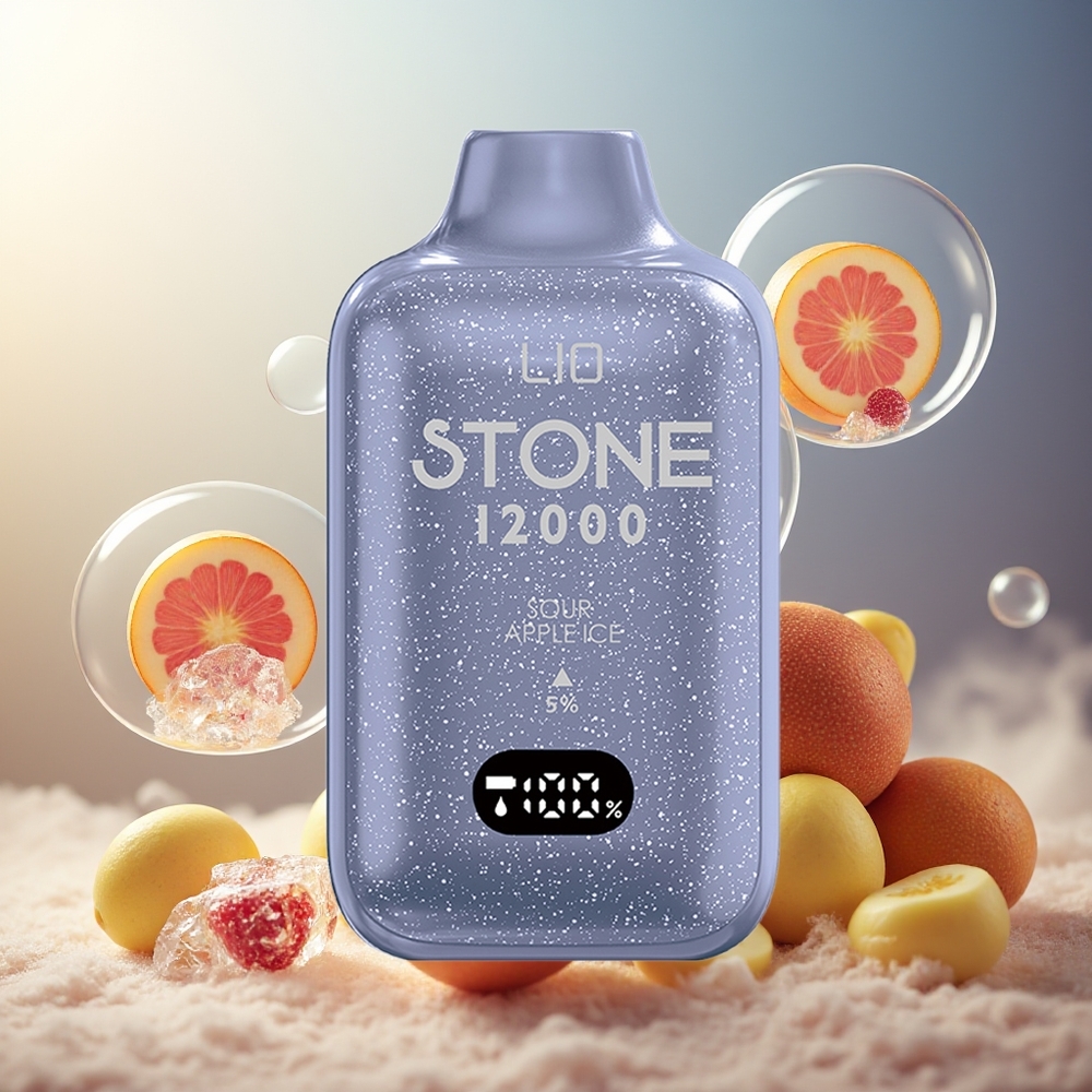 Partihandel Sverige LIO Stone 12000 Puffs 18ML Sursäpple Is
