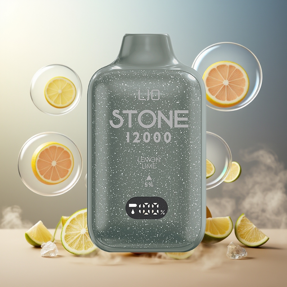 Partihandel Sverige LIO Stone 12000 Puffs Engångs Citron Lime 18ML 550mAh
