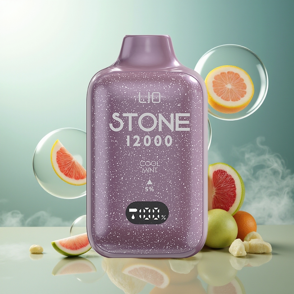 Partihandel Sverige LIO Stone 12000 Puffs Engångs Vape Sval Mynta 18ML 550mAh