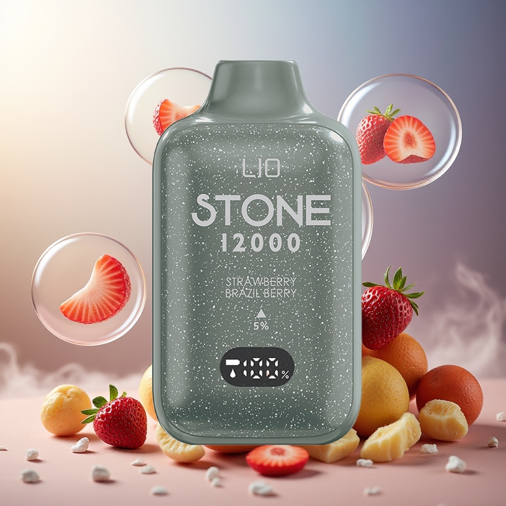 Partihandel Sverige LIO Stone 12000 Puffs Jordgubba Brasilien Bär 18ML 50mg