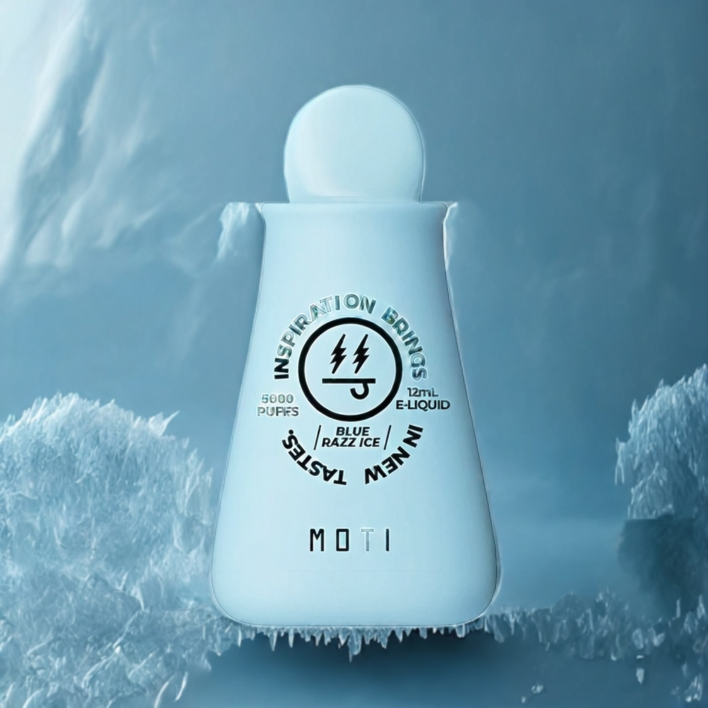 Partihandel Sverige MOTI BEAKER 5000 12mL 650mAh Blå Hallon Is
