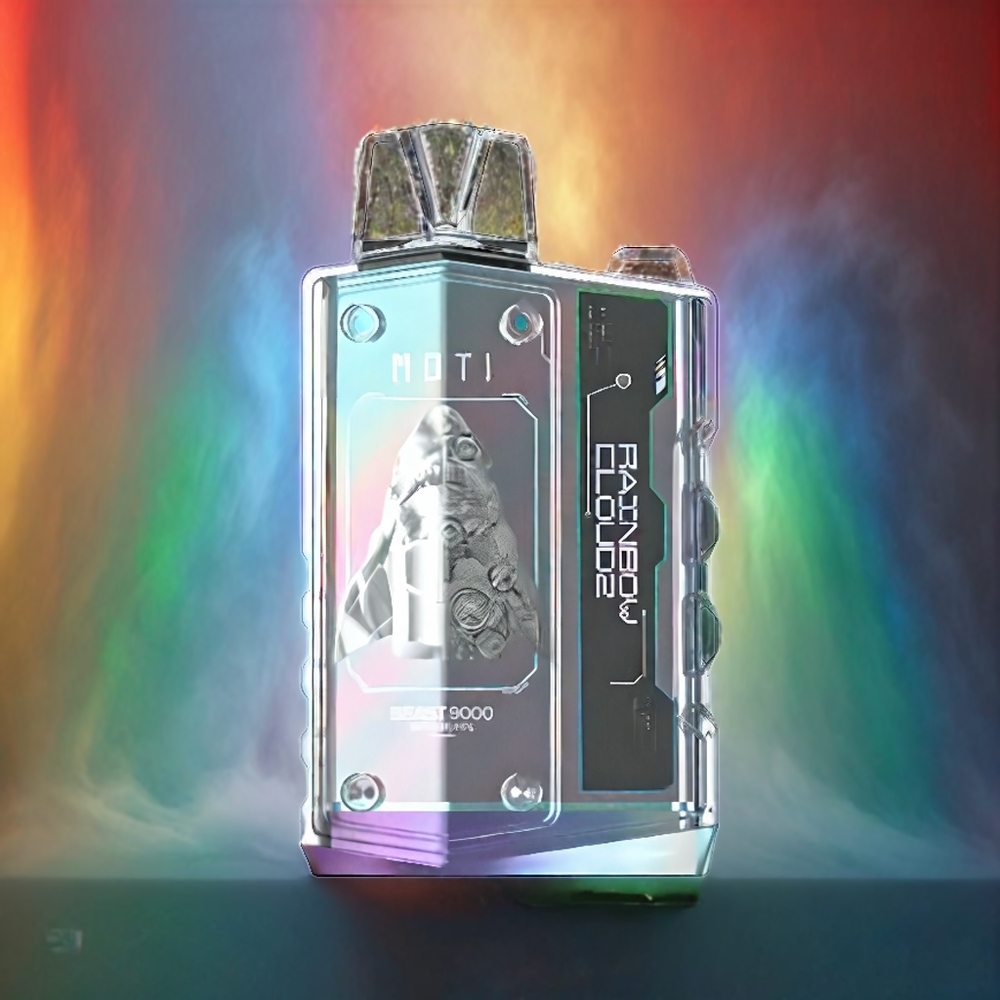 Partihandel Sverige MOTI BEAST 9000 Regnbågsmoln 19mL Mesh 500mAh Cyberpunk