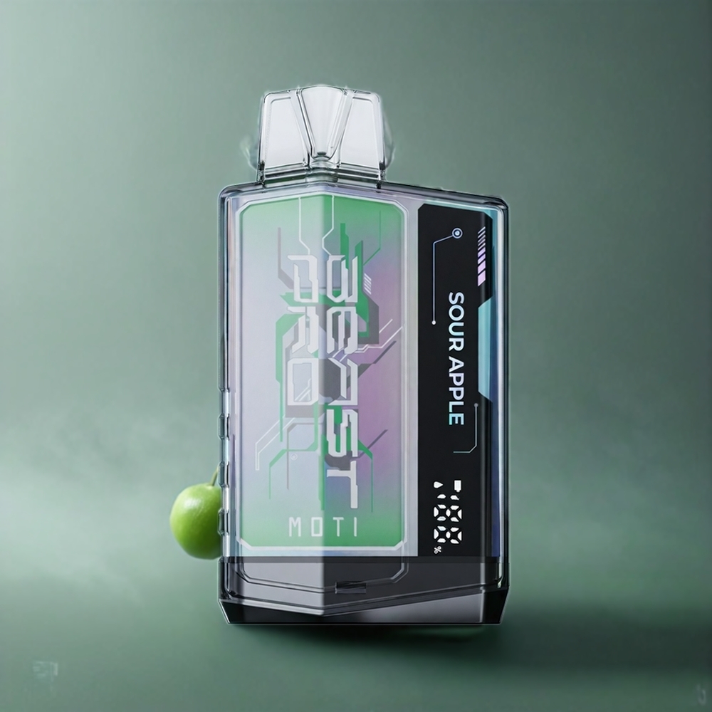 Partihandel Sverige MOTI BEAST PRO 10000 18mL 750mAh Engångsvape Sur Äpple