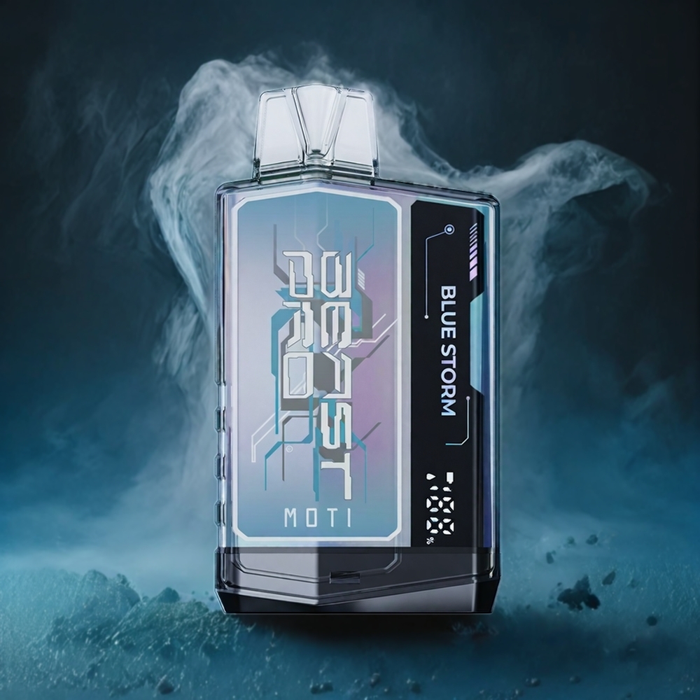 Partihandel Sverige MOTI BEAST PRO 10000 Blå Storm 18mL 750mAh