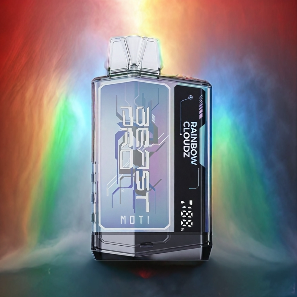 Partihandel Sverige MOTI BEAST PRO 10000 Engångs Vape 18mL 750mAh Regnbågsmoln