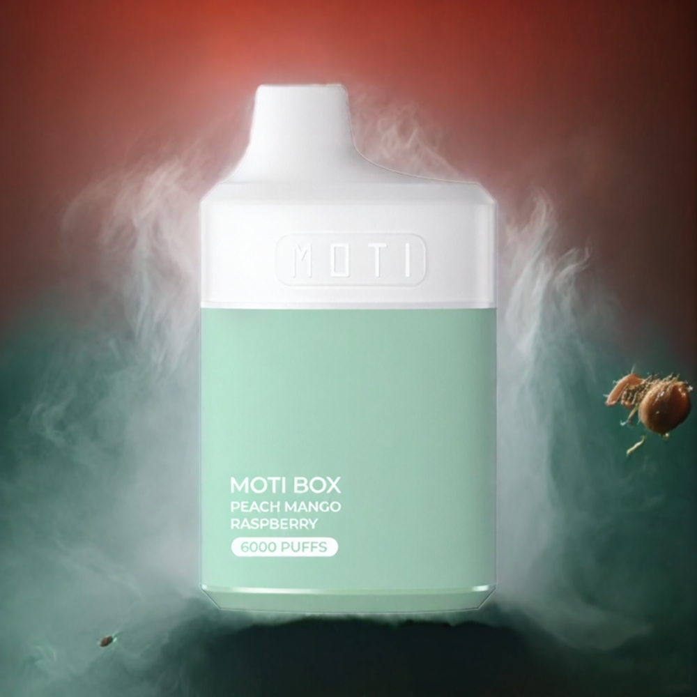 Partihandel Sverige MOTI BOX 6000 14mL Persika Mango Hallon