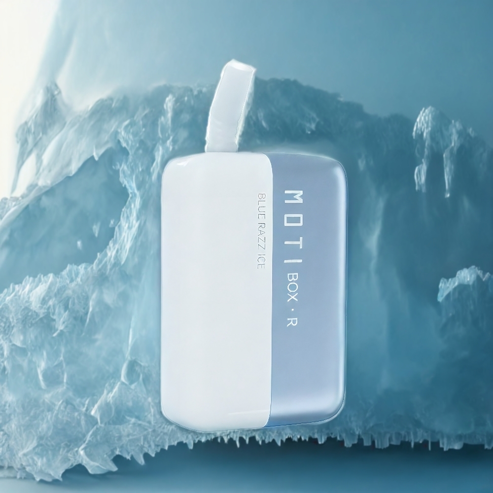 Partihandel Sverige MOTI BOX R7000 Engångsvape Blå Hallon Is 7000 puffar 16mL 50mg