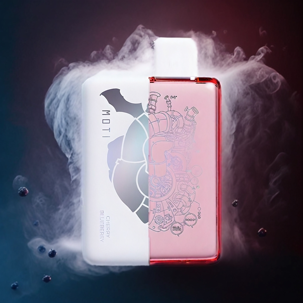 Partihandel Sverige MOTI DUO 9000 Dubbel Mesh 2 mun Blåbär Körsbär 50mg 20mL