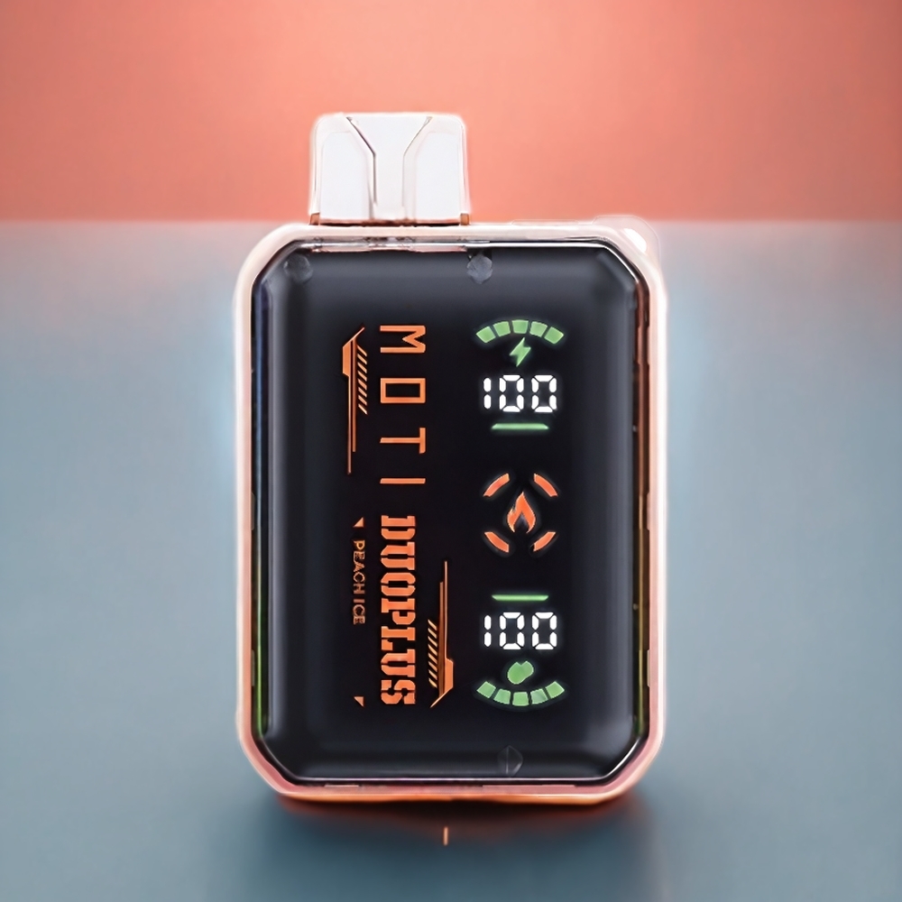 Partihandel Sverige MOTI DUOPLUS 20K 2-munnar Persika Is 18mL 650mAh Dual Wattage