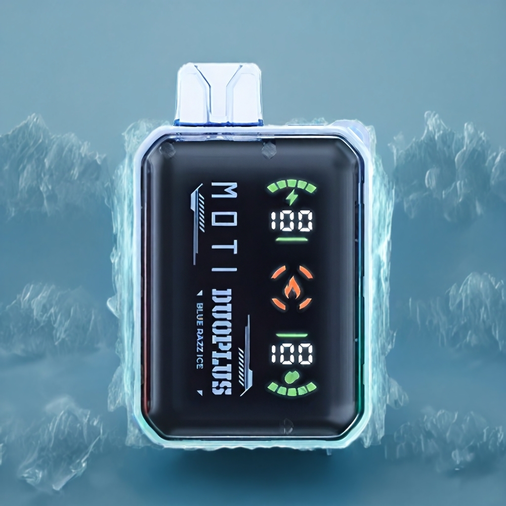 Partihandel Sverige MOTI DUOPLUS 20K Blå Hallon Is 18mL 20W Dual
