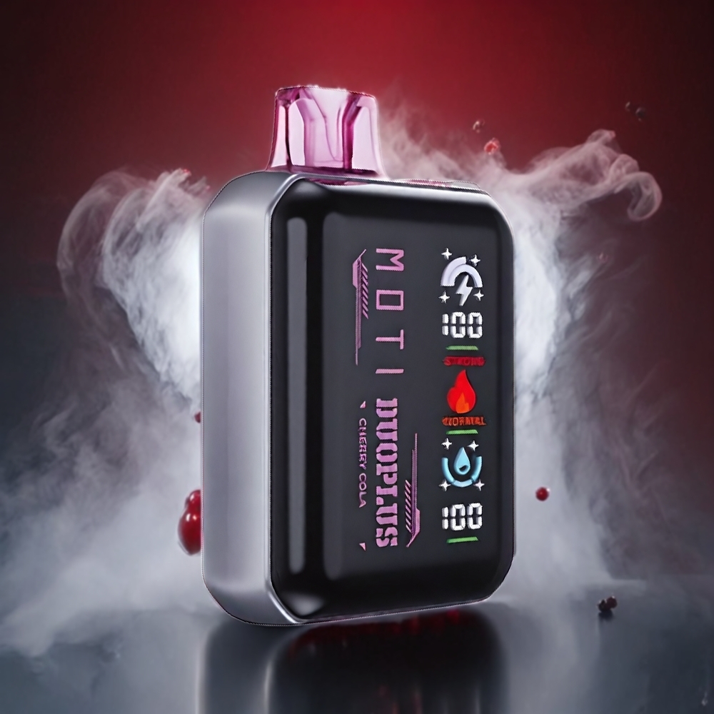 Partihandel Sverige MOTI DUOPLUS Metallic Paint 20000 Engångs Vape Körsbärs Cola 11W/20W 18mL