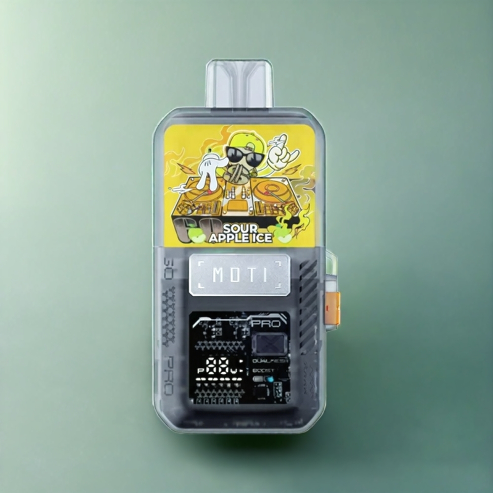 Partihandel Sverige MOTI GO PRO 12000 Syrlig Äpple Is 16mL 1000mAh 12W/20W