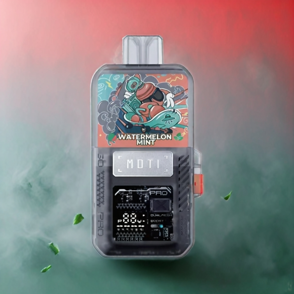 Partihandel Sverige MOTI GO PRO 12000 Vattenmelon Mynta 16mL 1000mAh 12000 Puffs