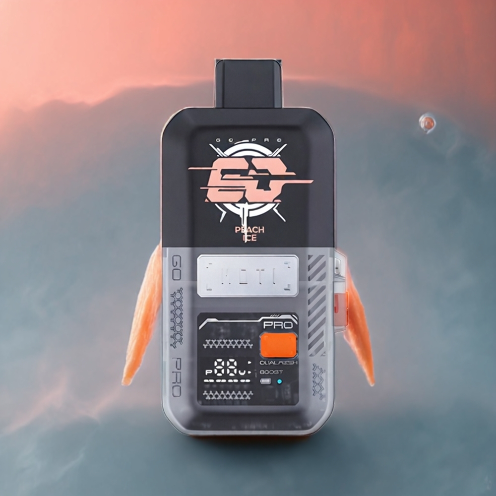 Partihandel Sverige MOTI GO PRO-BATTERY 12000 Engångspod Persikois 16mL Smart Display 1.0 Ohm Dual Mesh