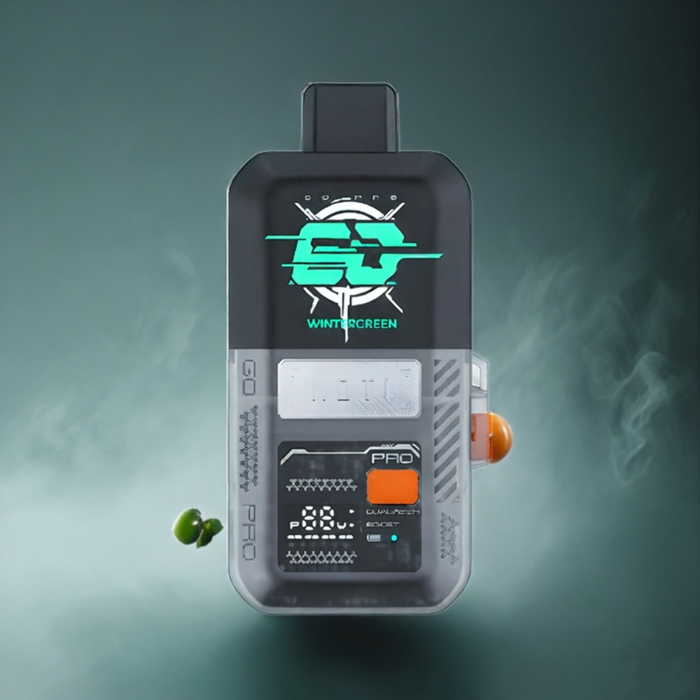 Partihandel Sverige MOTI GO PRO-BATTERY 12000 Engångspod Vintergrön 16mL 12000 Puffs 50mg/mL Smart Display
