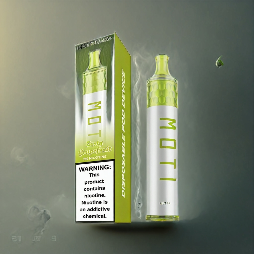 Partihandel Sverige MOTI PIIN 2+ 2000 Puffs Engångs Vape Zestig Grapefrukt 6.0mL 50mg