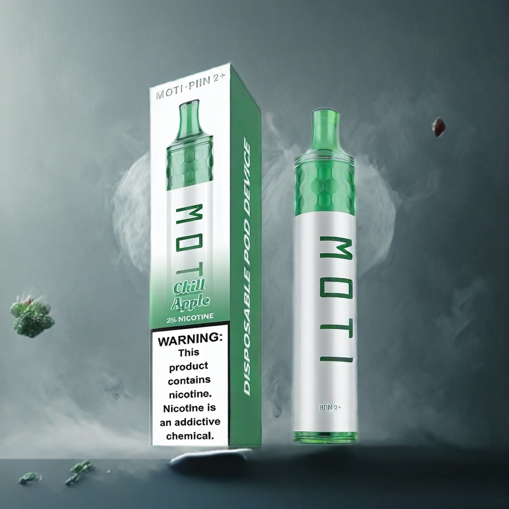 Partihandel Sverige MOTI PIIN 2+ 2000 Puffs Engångsvape Sval Äpple 6.0mL 50mg