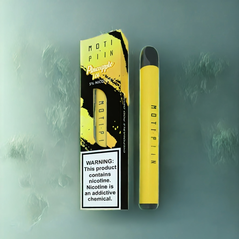 Partihandel Sverige MOTI PIIN Engångs Vape Ananas Is 1.6mL 320mAh 2-5% Nikotinsalt