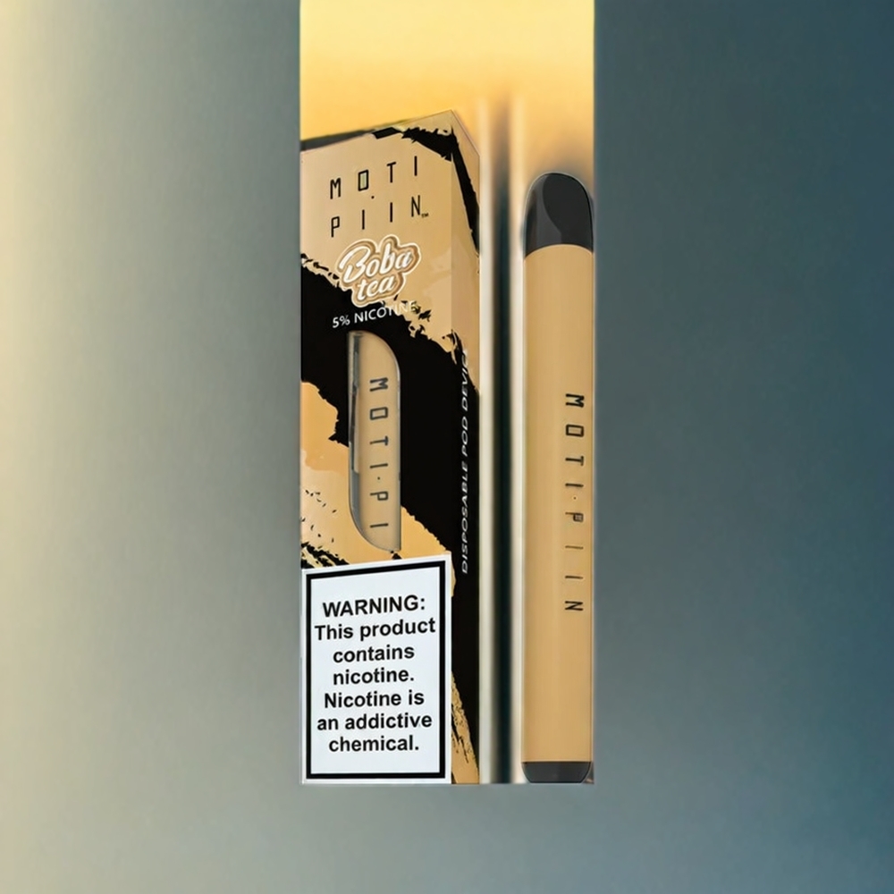 Partihandel Sverige MOTI PIIN Engångs Vape Boba Te 1.6mL 320mAh 2-5% Nikotin Salt
