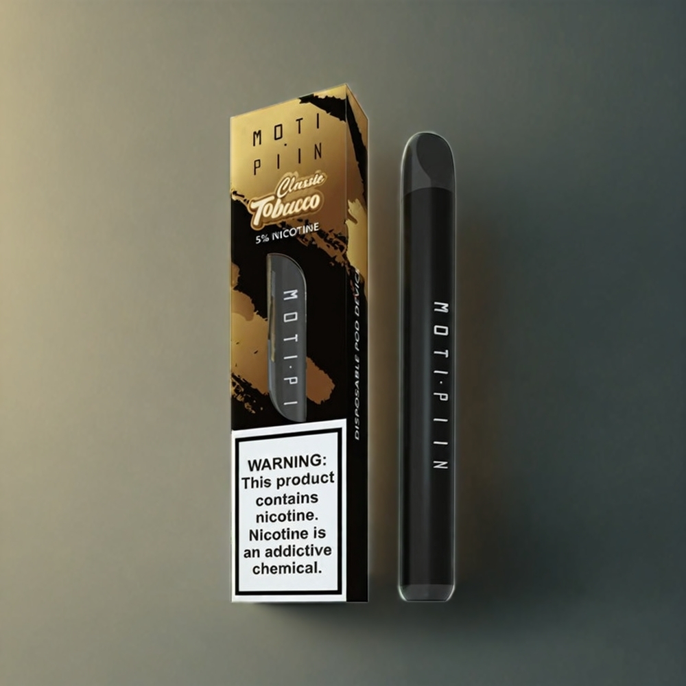 Partihandel Sverige MOTI PIIN Engångs Vape Klassisk Tobak 1 Mun 320mAh 1.6mL