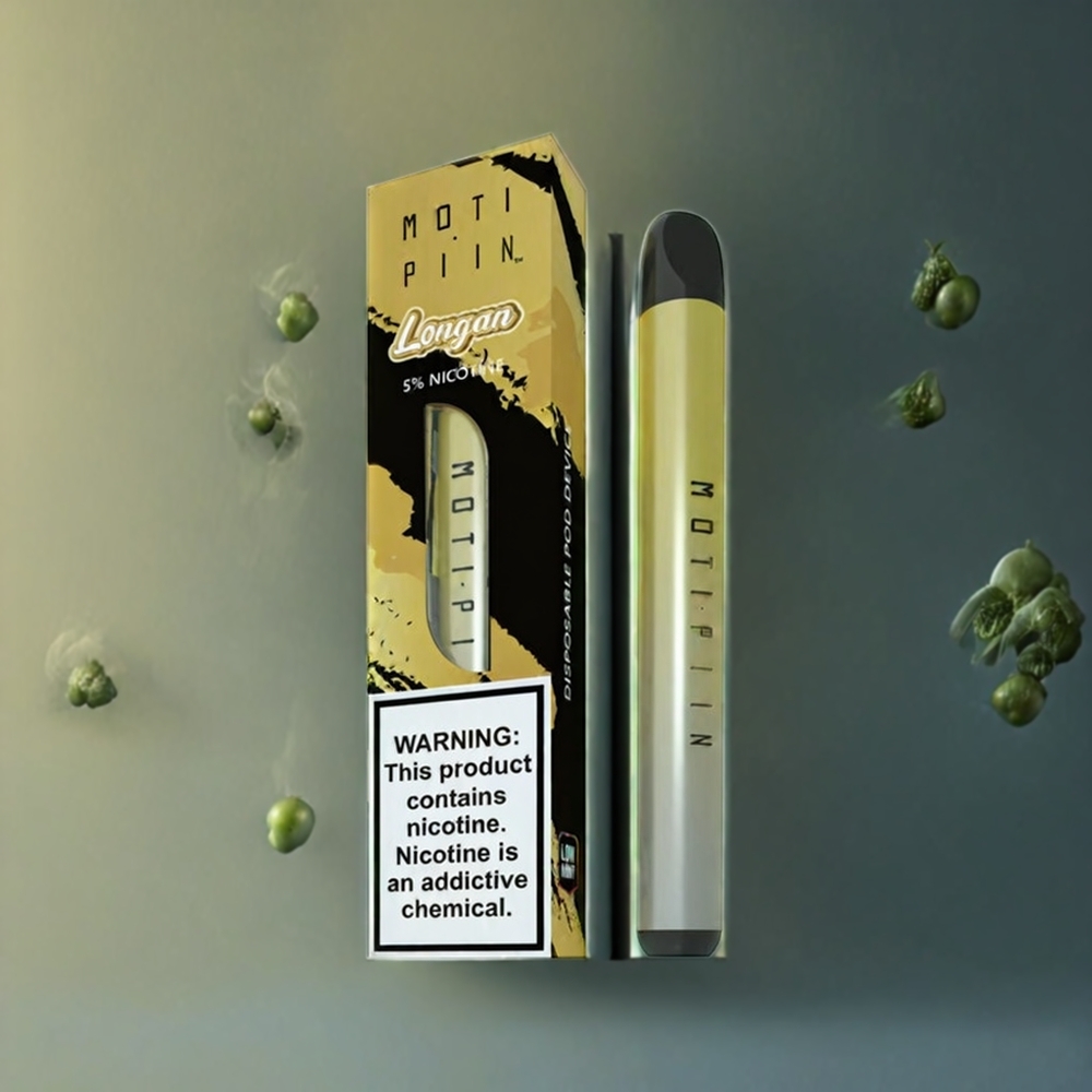 Partihandel Sverige MOTI PIIN Engångs Vape Longan 1.6mL 320mAh 2-5% Nikotinsalt
