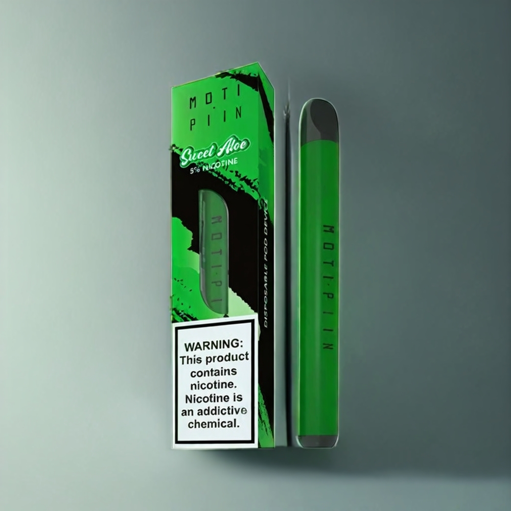 Partihandel Sverige MOTI PIIN Engångs Vape Söt Aloe 1 Mun 2% Nikotinsalt 1.6mL 320mAh
