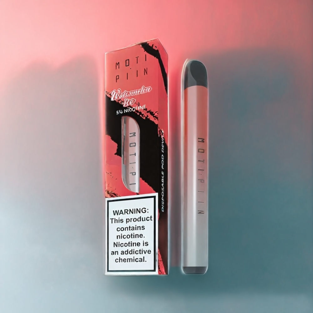 Partihandel Sverige MOTI PIIN Engångs Vape Vattenmelon Is 1 320mAh Ergonomiskt Munstycke