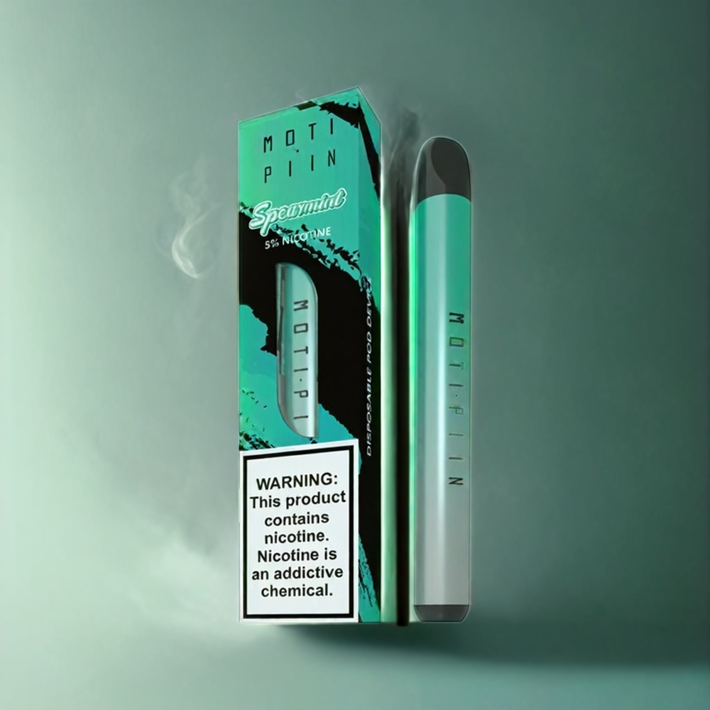 Partihandel Sverige MOTI PIIN Engångsvape Grönmynta 1 2% Nikotinsalt 320mAh
