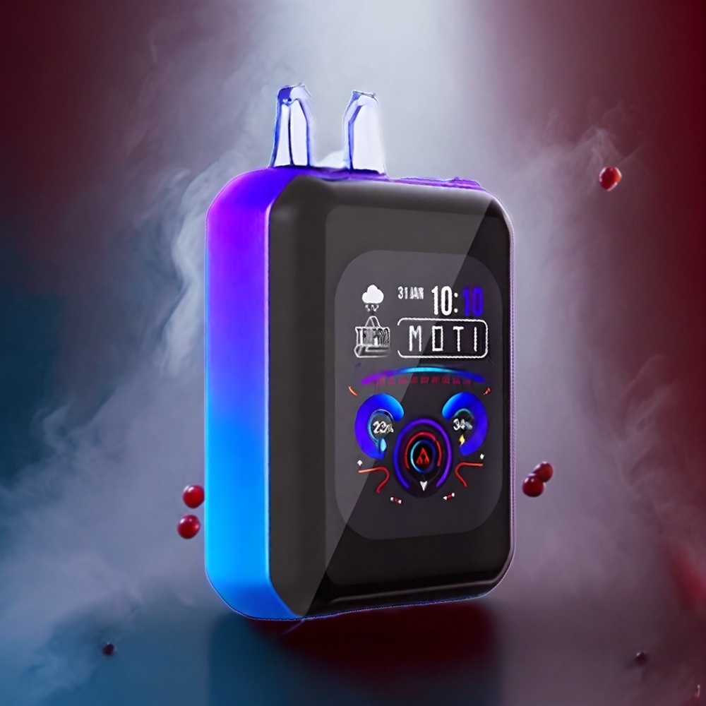 Partihandel Sverige MOTI TRIPRO 32K Förbrukningsbar Vape Bär Körsbär Bluetooth Touch Skärm