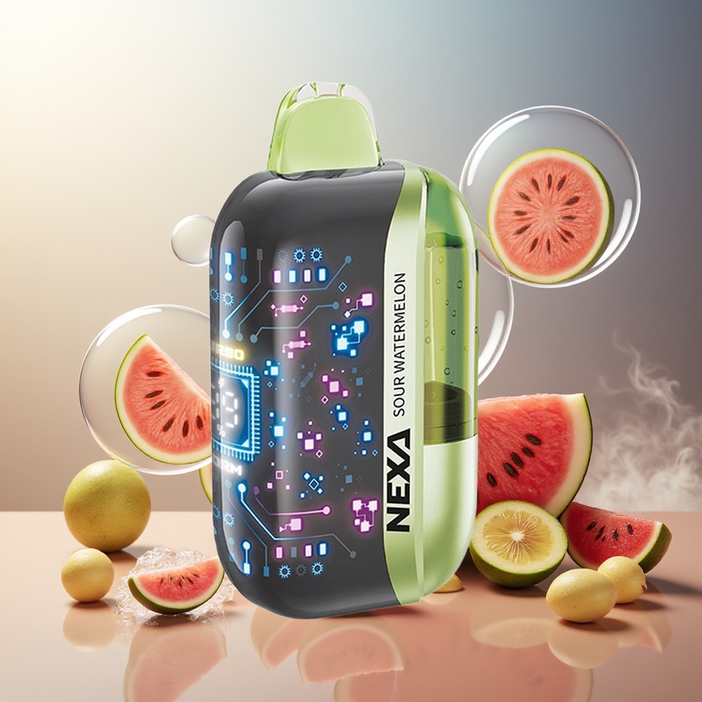 Partihandel Sverige NEXA Ultra 50000 20ml 800mah 5% Typ-C Laddning Surt Vattenmelon