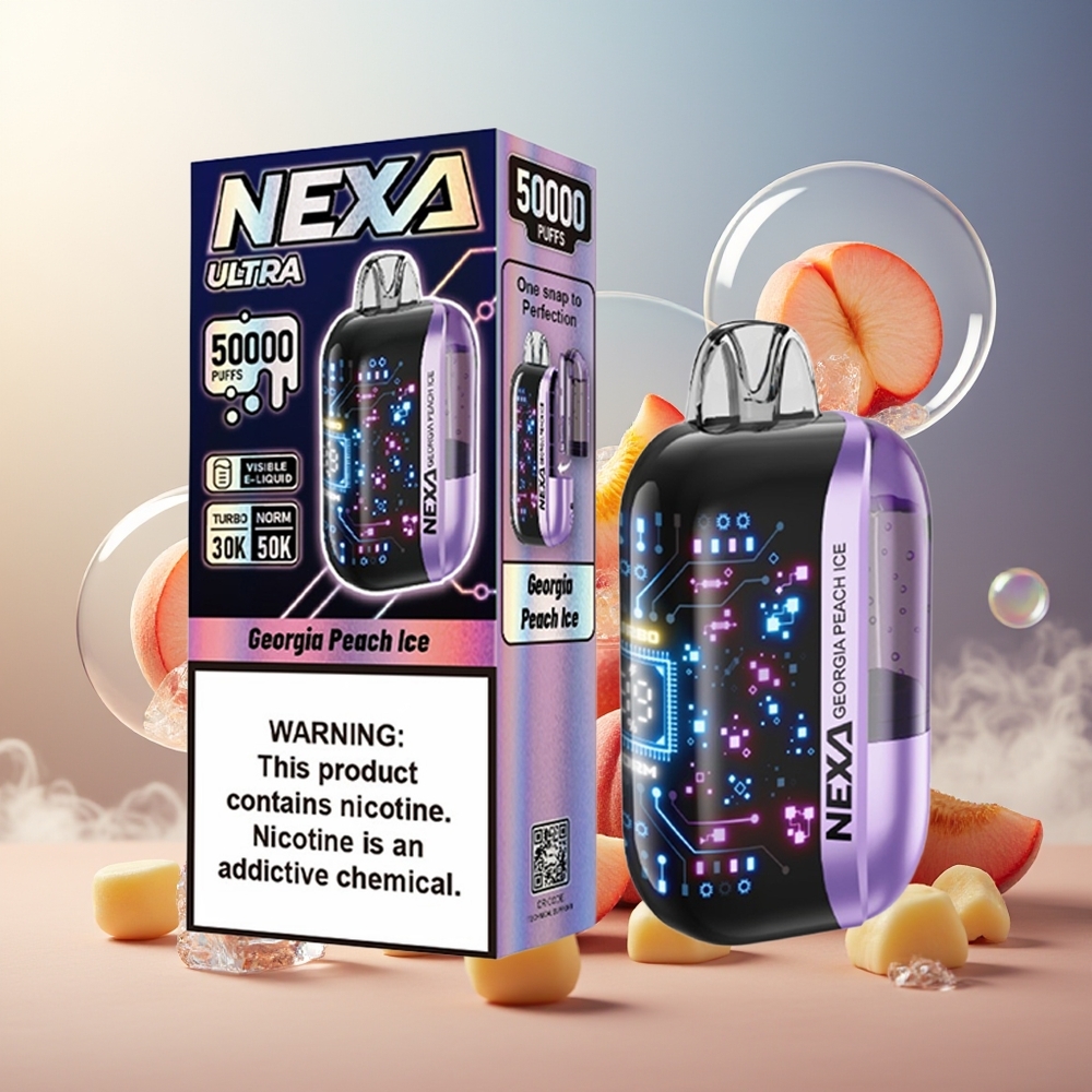 Partihandel Sverige NEXA Ultra 50000 Puffar 20ml 800mah 5% Georgia Persika Is