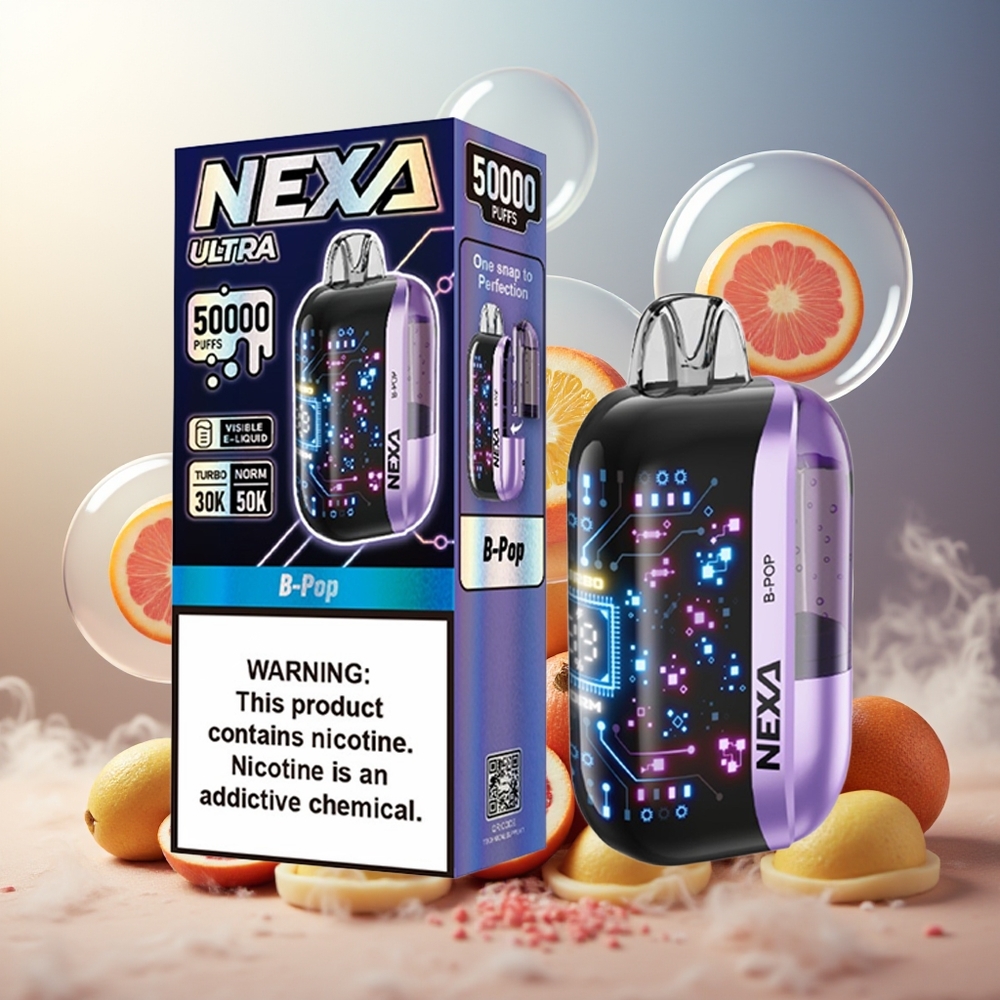 Partihandel Sverige NEXA Ultra 50000 Puffar 20ml 800mah 5% Nikotin Typ-C