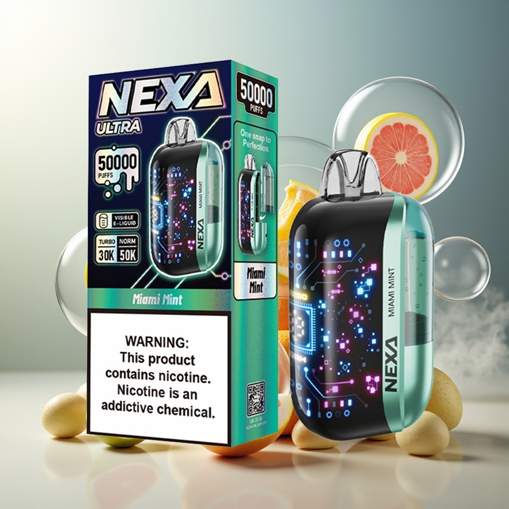 Partihandel Sverige NEXA Ultra 50000 Puffs 20ml 800mAh Miami Mynta
