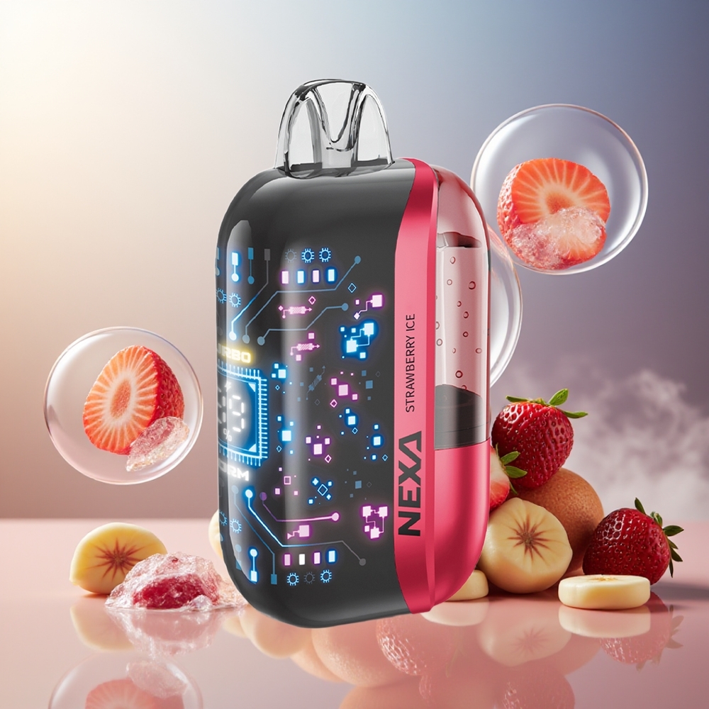 Partihandel Sverige NEXA Ultra 50000 Puffs 20ml 800mah 5% Jordgubb Is