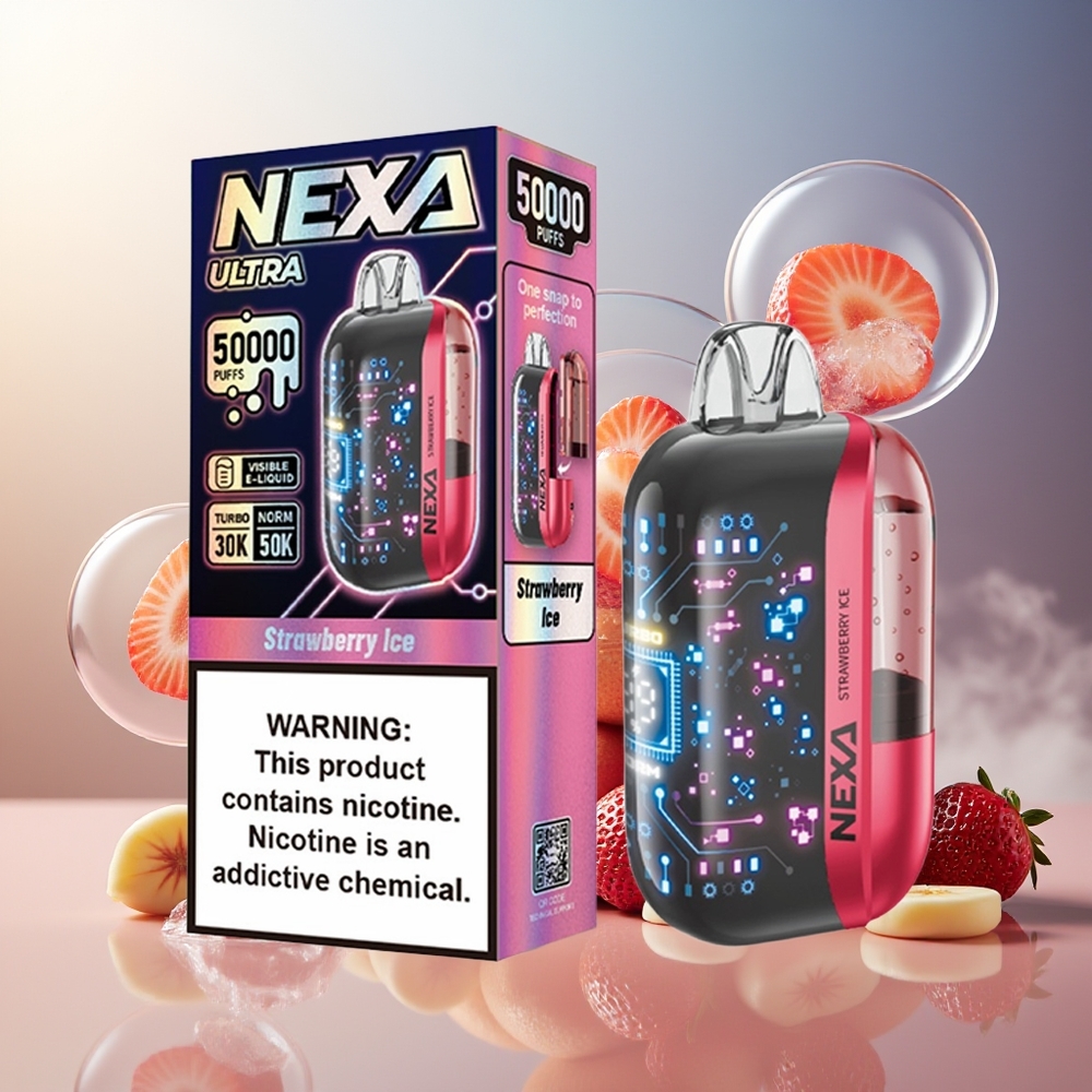 Partihandel Sverige NEXA Ultra 50000 Puffs 20ml 800mah 5% Jordgubb Is