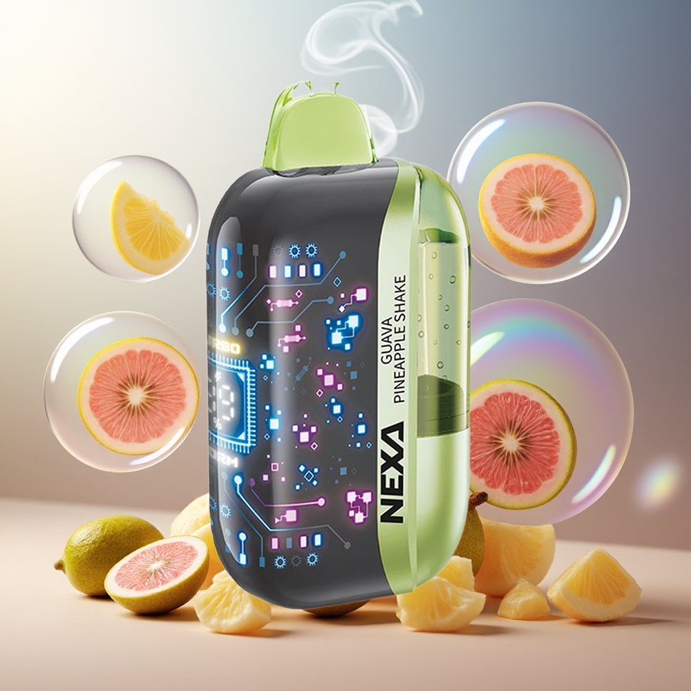 Partihandel Sverige NEXA Ultra 50000 Puffs Guava Ananas Skak 20ml 800mah 5% 0.9ohm Typ-c
