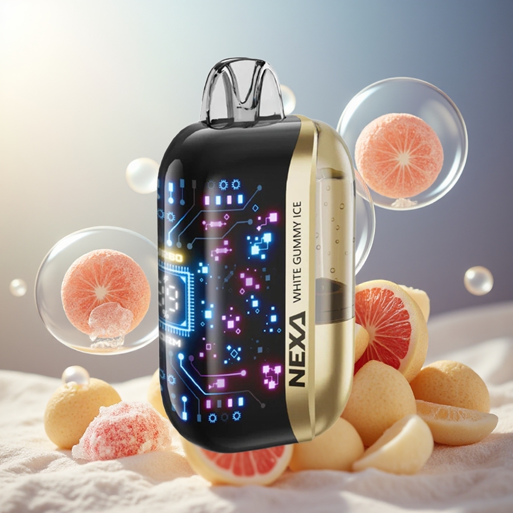 Partihandel Sverige NEXA Ultra 50000 Vit Gummibjörnsis 20ml 800mah 5% Typ-c