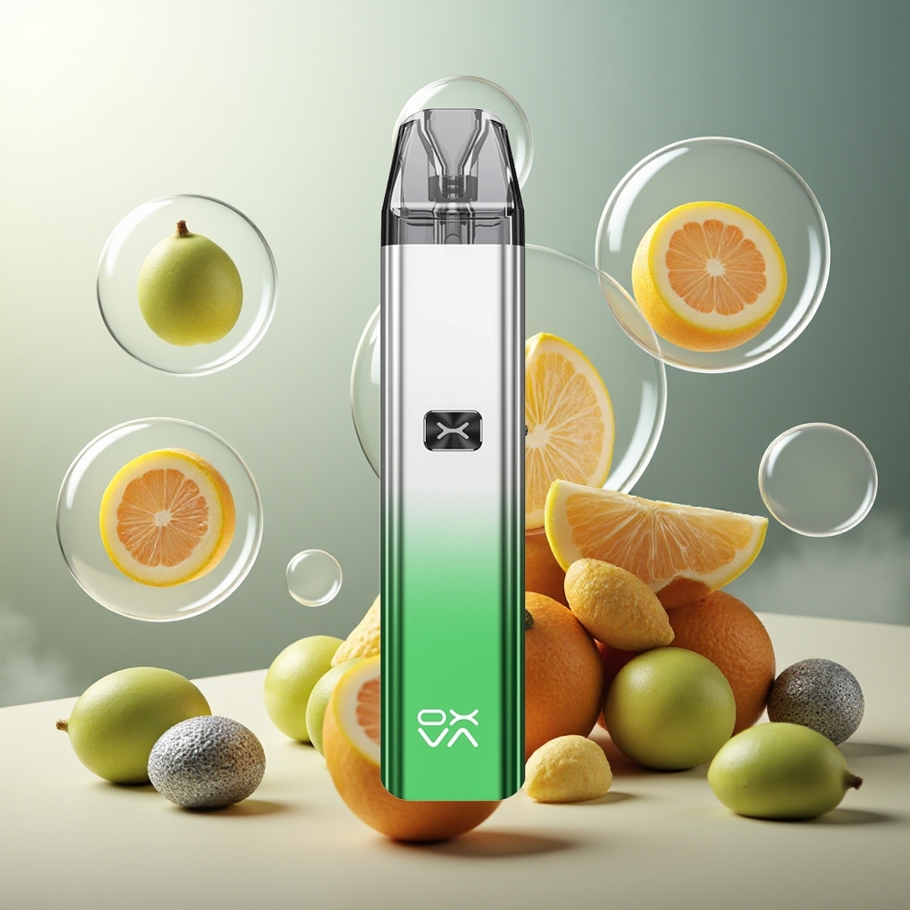 Partihandel Sverige Oxva Xlim C Pod Glansig Grön Silver 900mAh 25W 2ml MTL RDTL