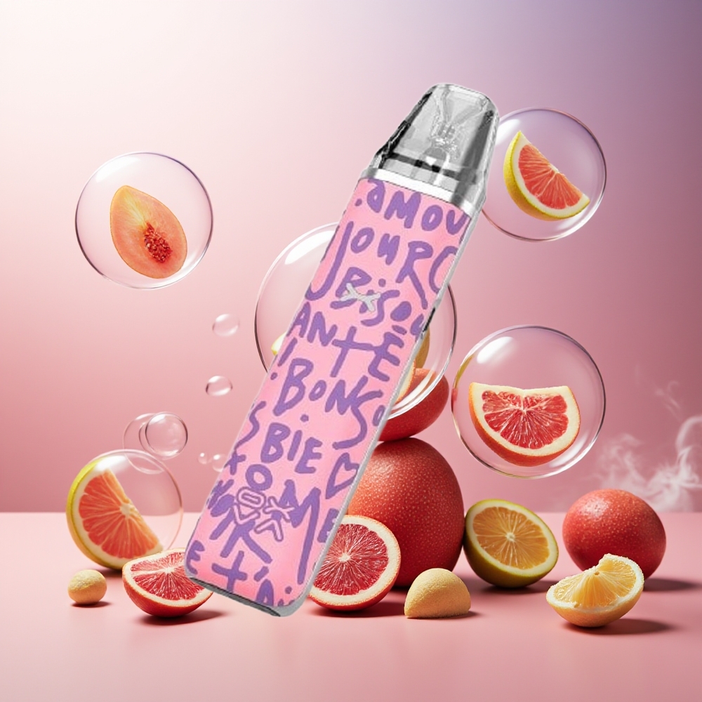 Partihandel Sverige Oxva Xlim Go 2 Graffiti Rosa 30W 1000mAh RGB