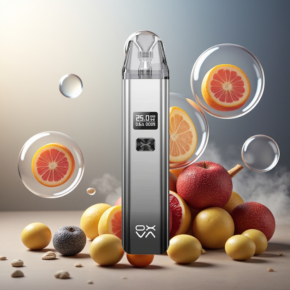 Partihandel Sverige Oxva Xlim Pod 2 mun 25W 900mAh Skärmsilver Svart